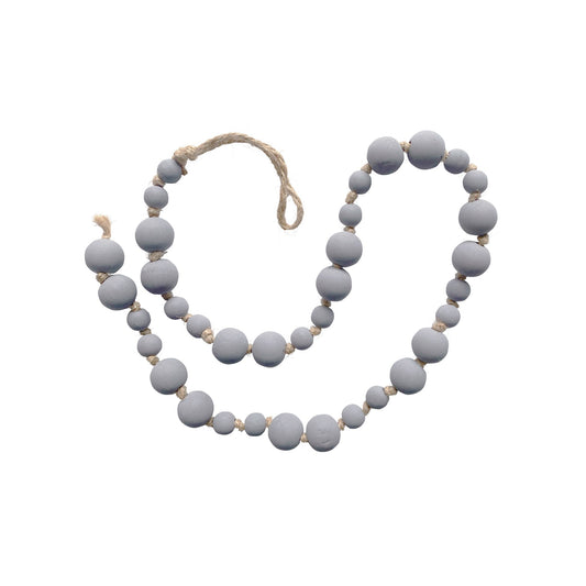 Wooden Prayer Beads -Grey