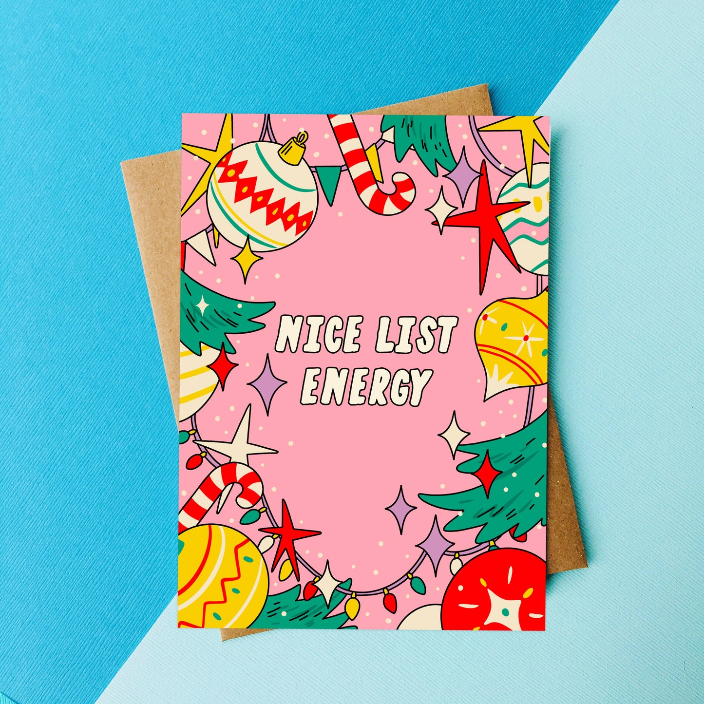 Nice List Energy Funny Holiday / Christmas Card