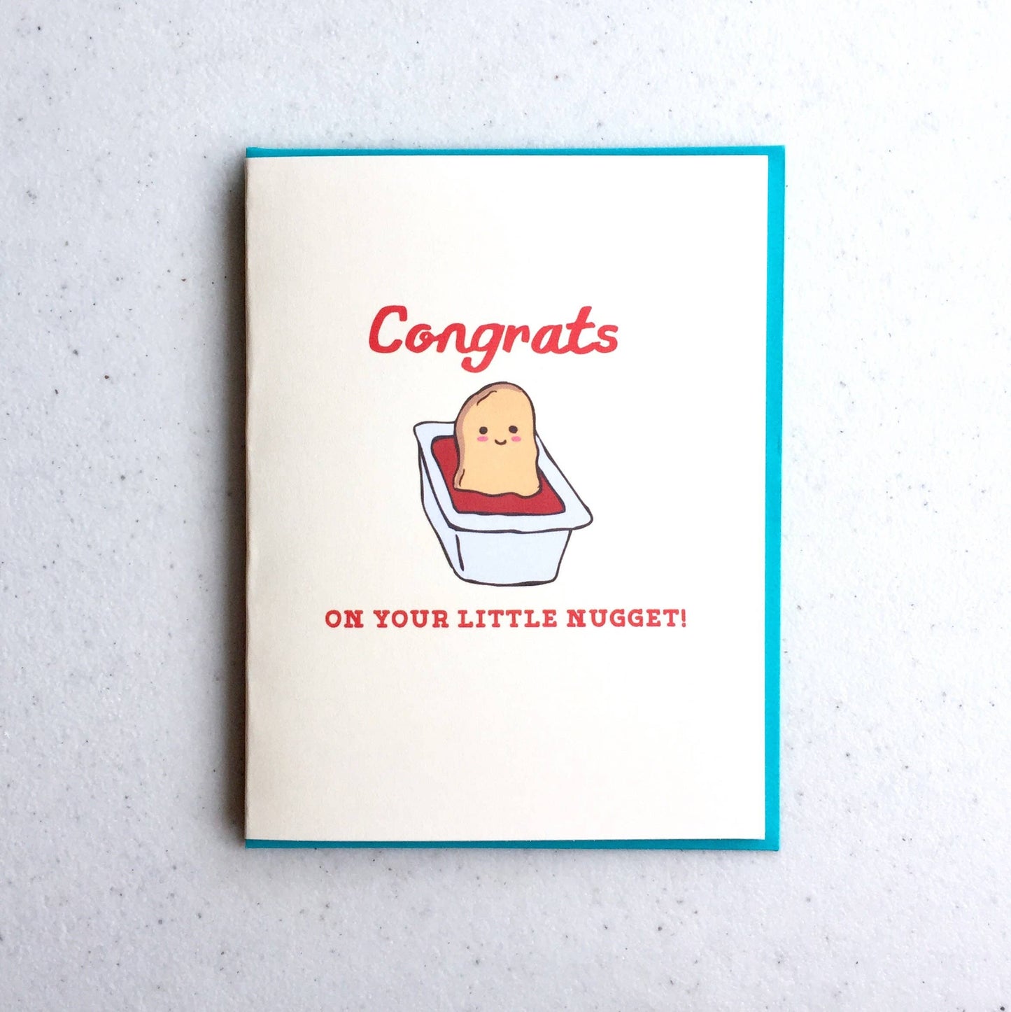 Nugget Baby Card -