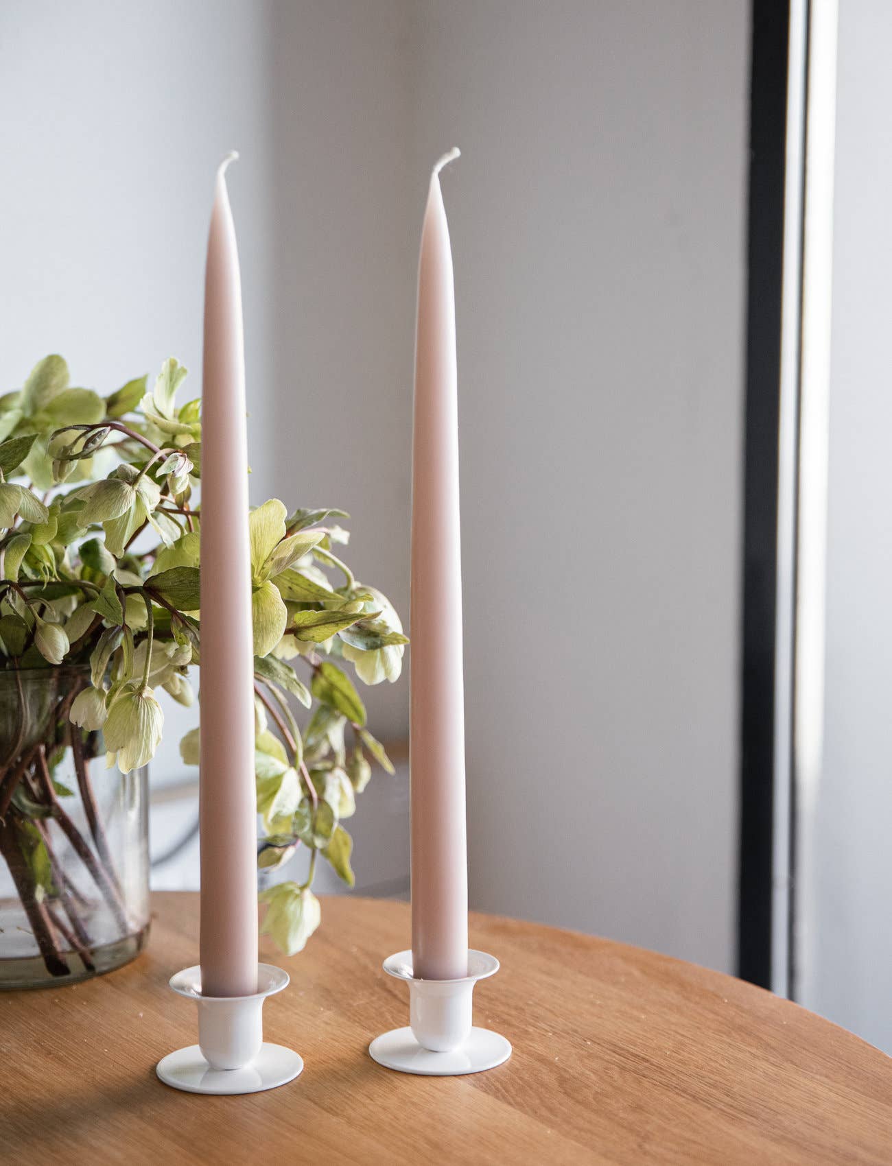 Flax Danish Taper Candles | Set of 2