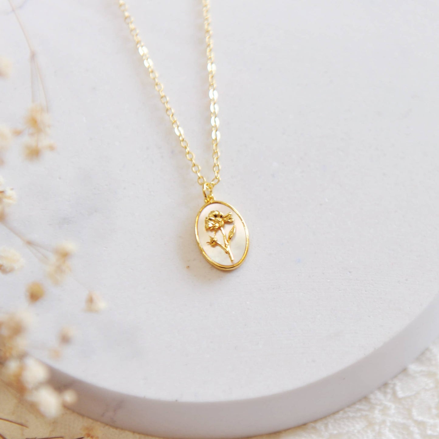 Flora Birth Flower Necklace