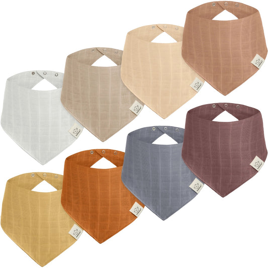 Lumi Muslin Baby Bibs - Set of 2