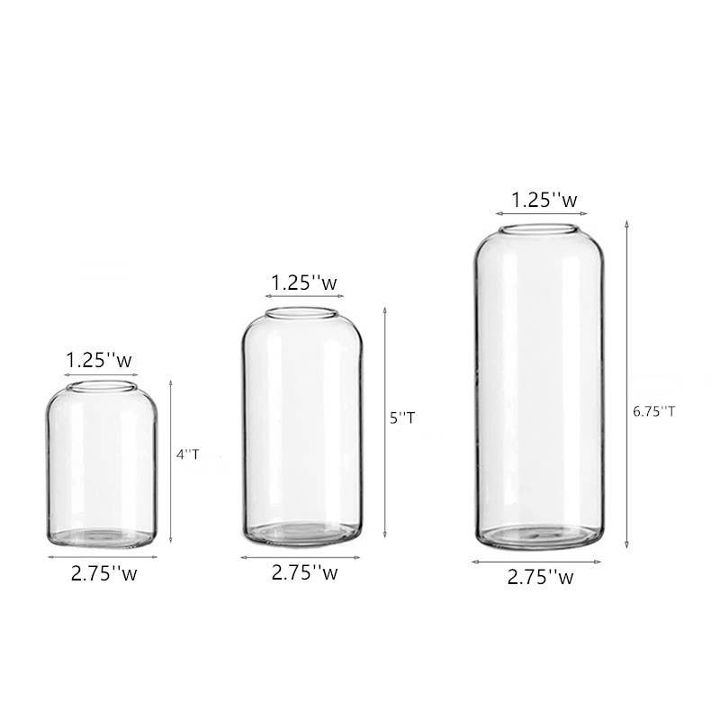 Hand-Blown Minimal Glass Vase | Two Sizes