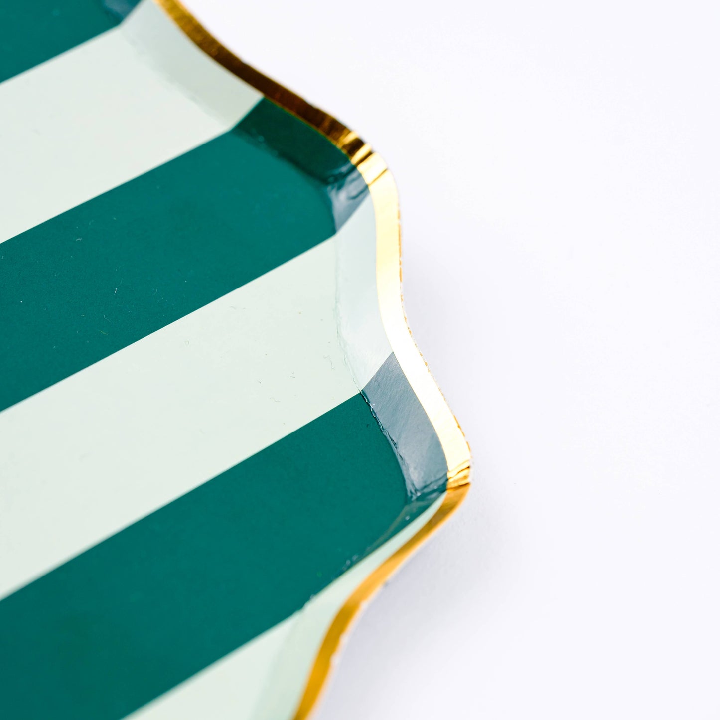 Holiday Stripes Dessert Paper Plates