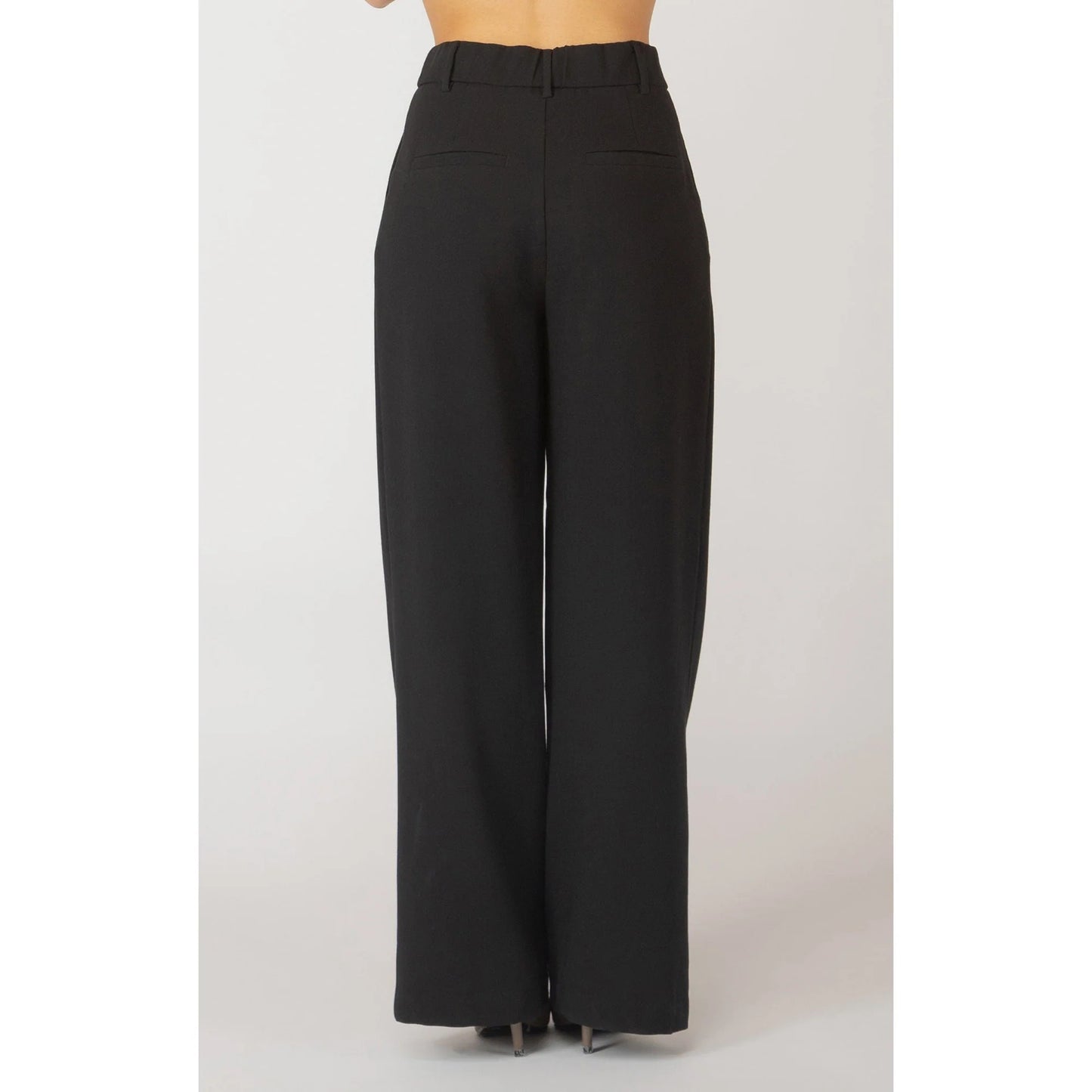 Wide Leg Pleated Trouser