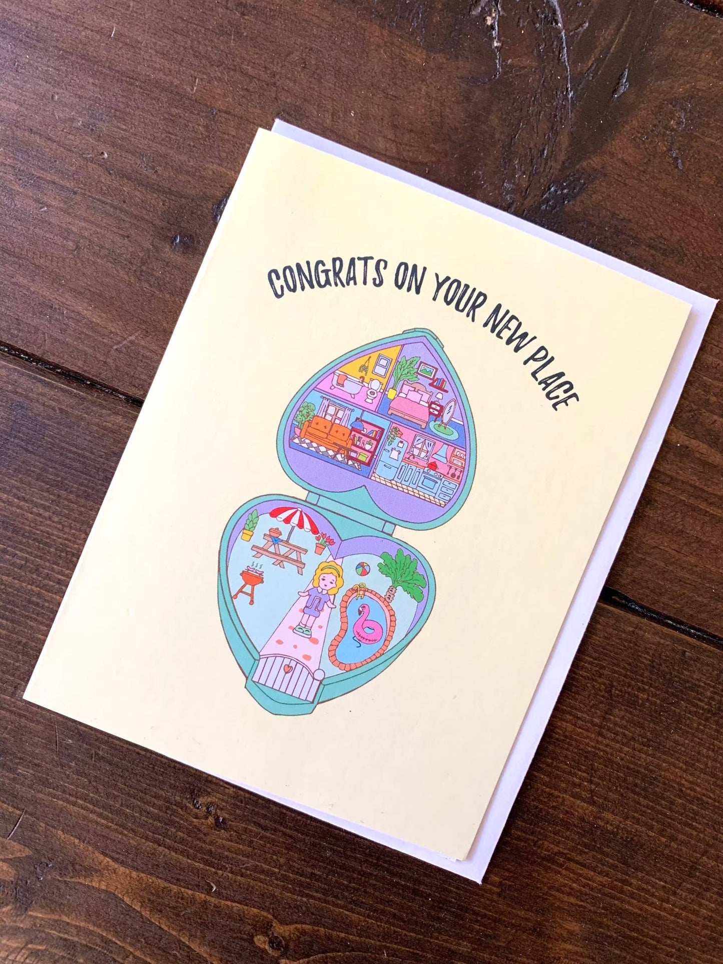 Polly Pocket Housewarming Card