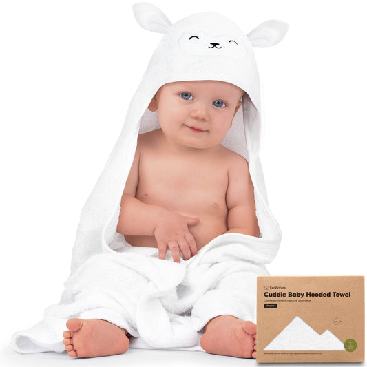 Hooded Bath Towel - Baby Lamb