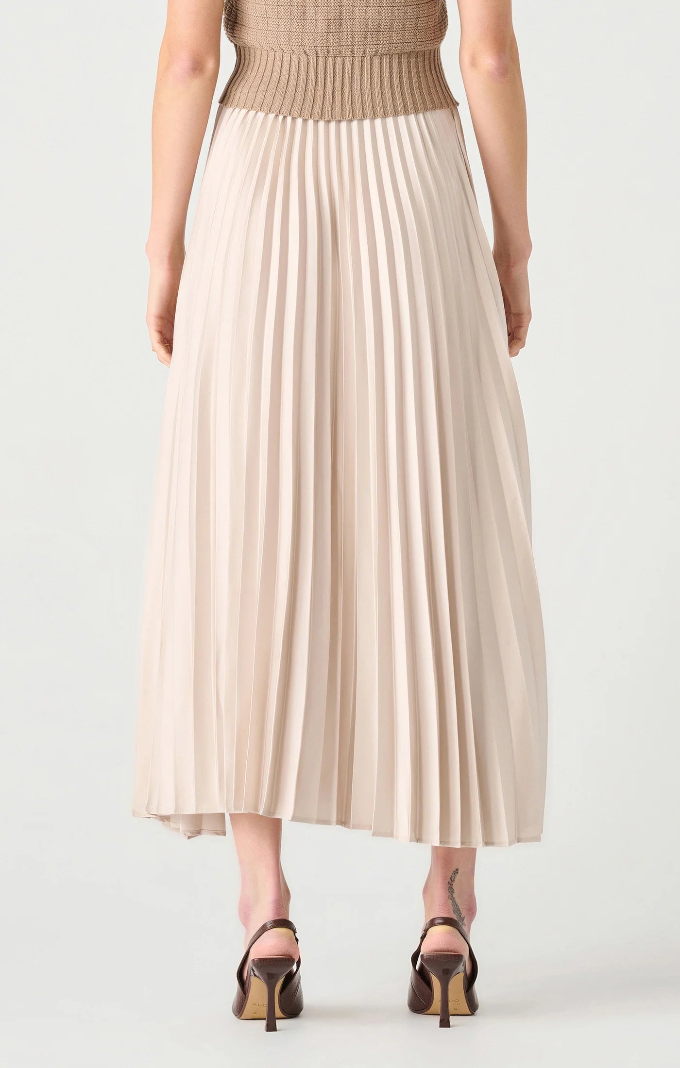 Pleated Maxi Skirt