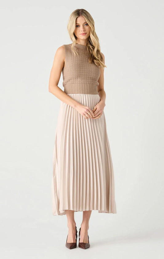 Pleated Maxi Skirt