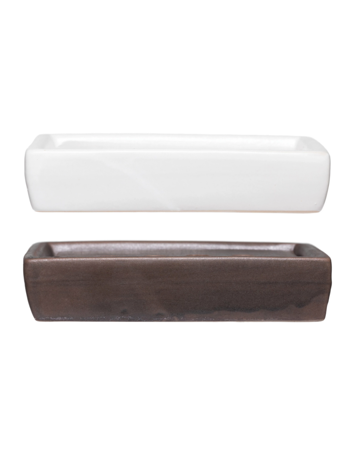 Stoneware Soap Dish with Removable Tray