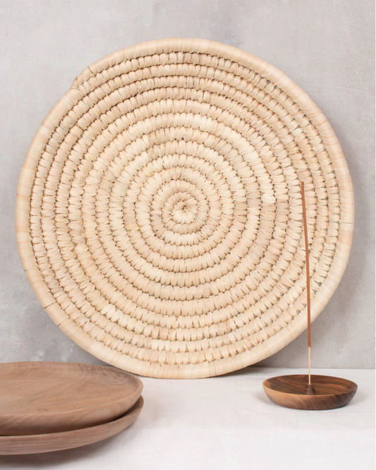 Palm Leaf Woven Plates