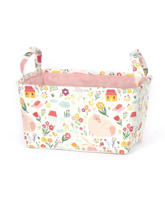 Kids Floral Storage Basket