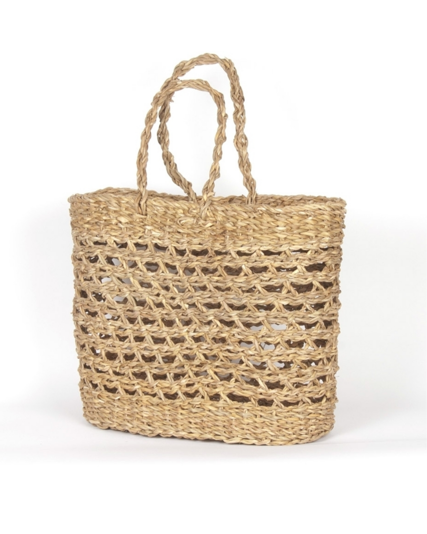 Open Weave Seagrass Shopping Bag