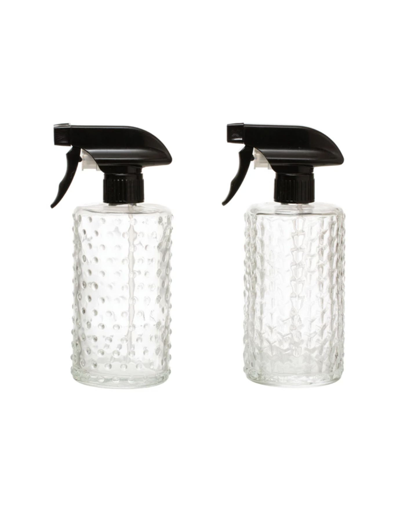 Embossed Glass Spray Bottle