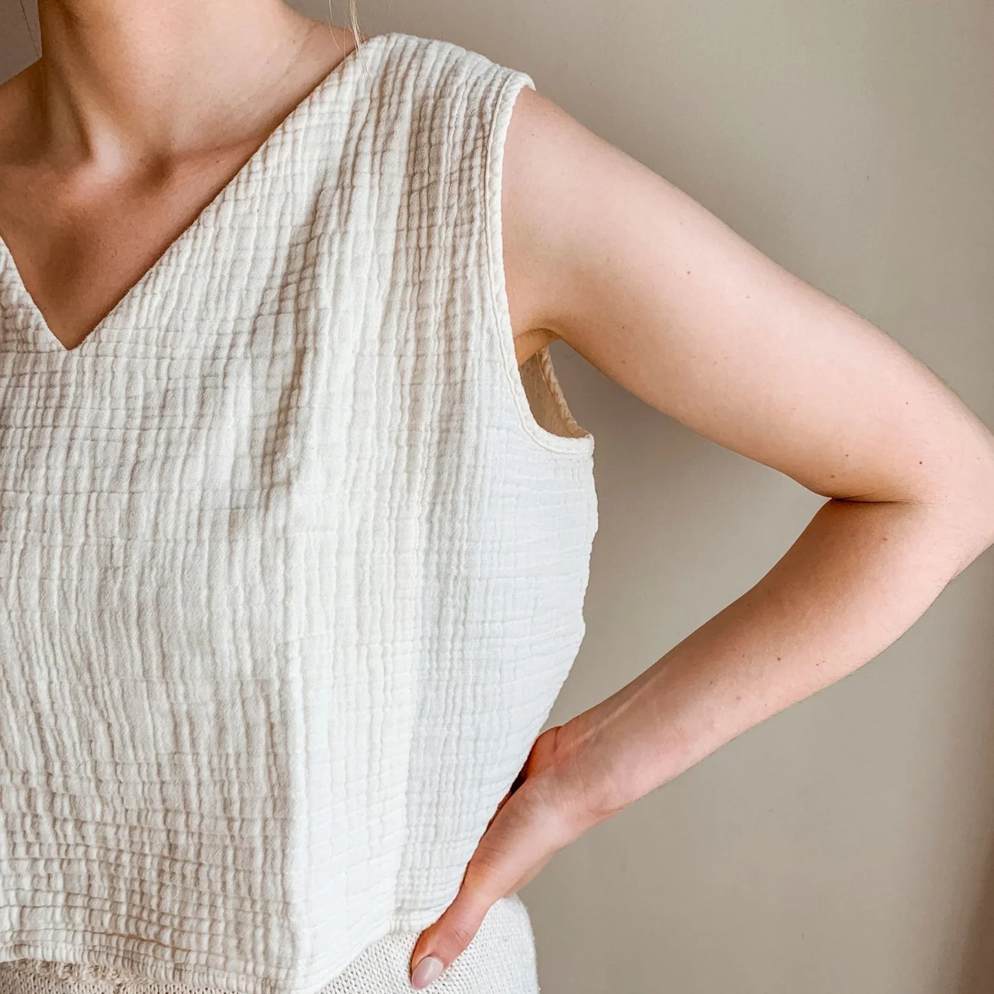 Crinkle Crop Tank