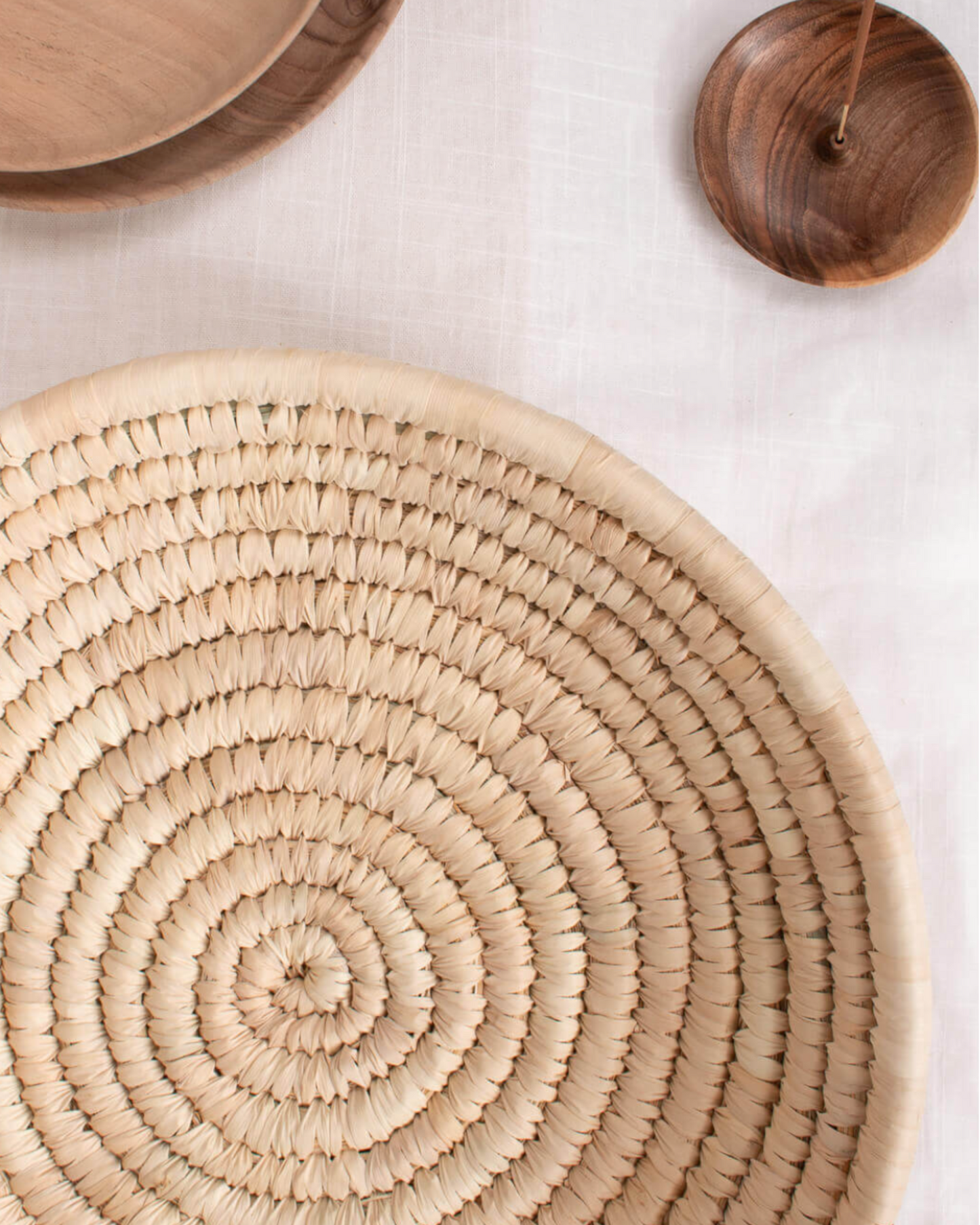 Palm Leaf Woven Plates