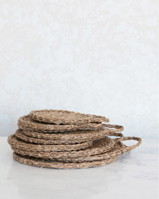 Handwoven Bankuan Trivets with Handles