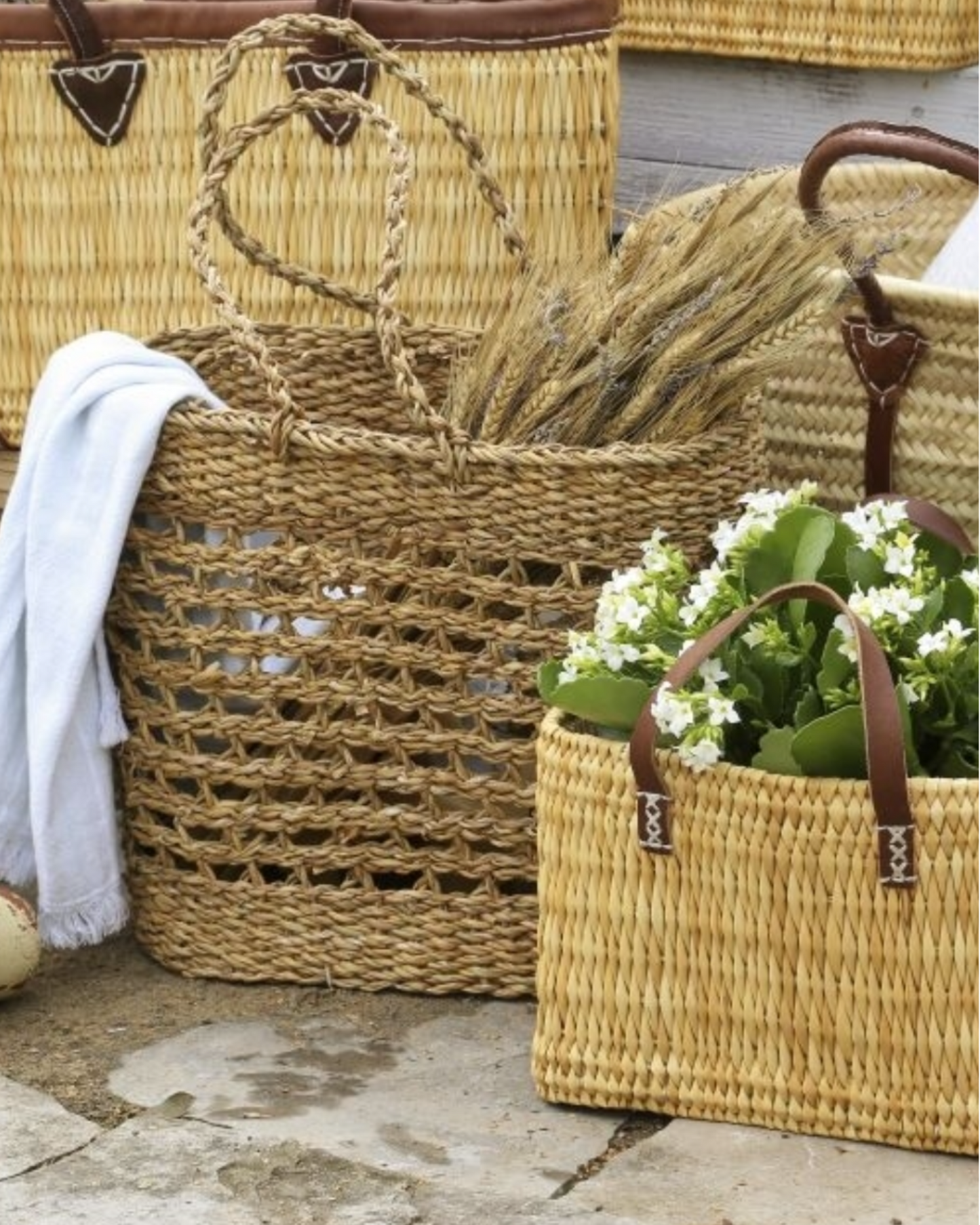 Open Weave Seagrass Shopping Bag