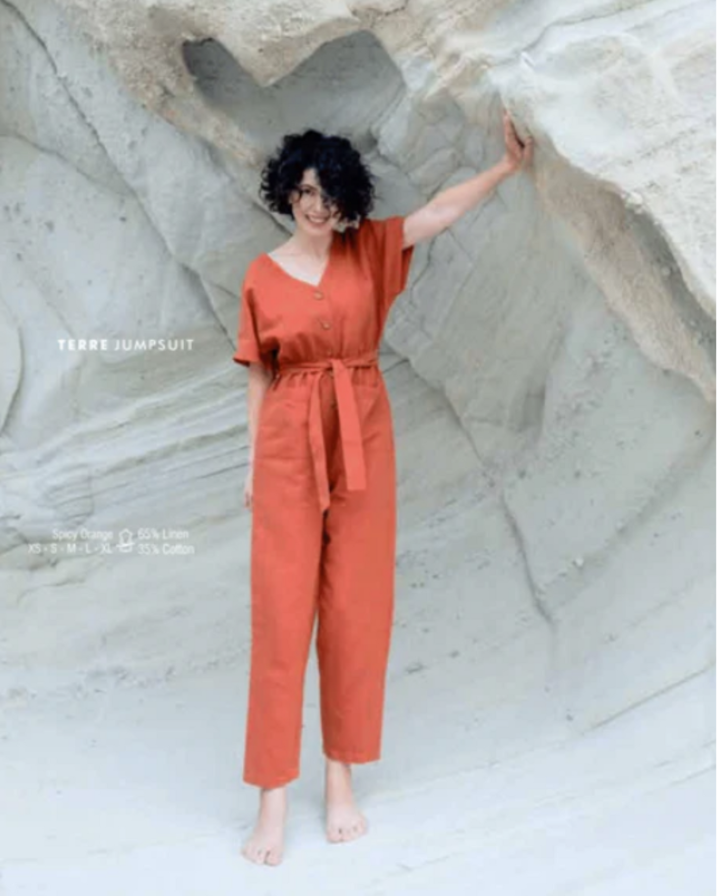 Terre Jumpsuit (Spicy Orange)