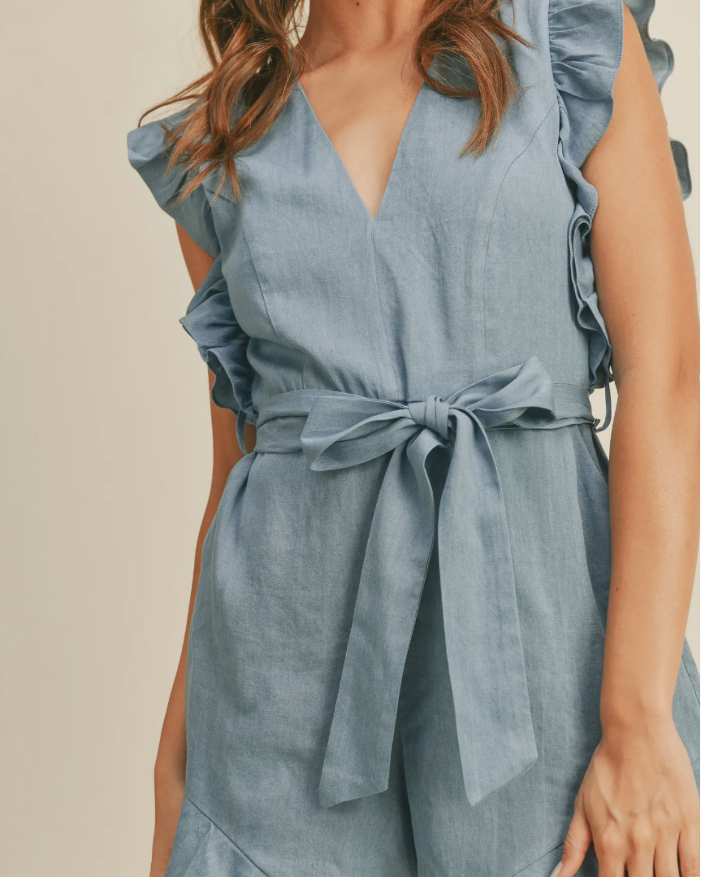 Tencel Ruffled Romper