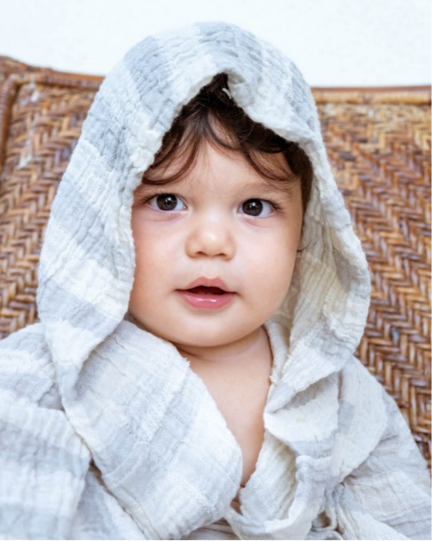 Muslin Kids Robe (Stripe Muslin)