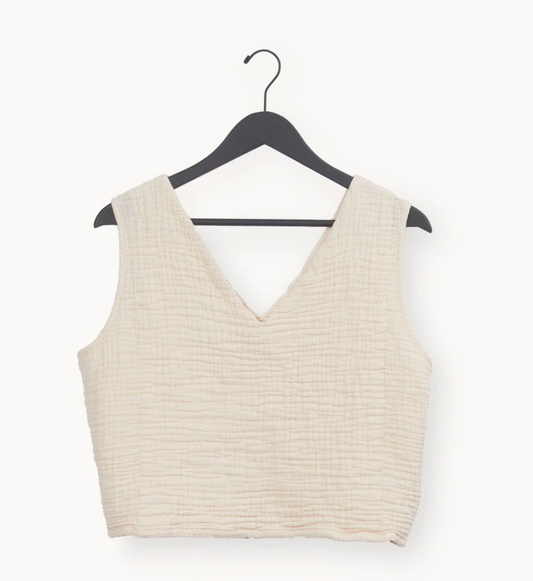 Crinkle Crop Tank