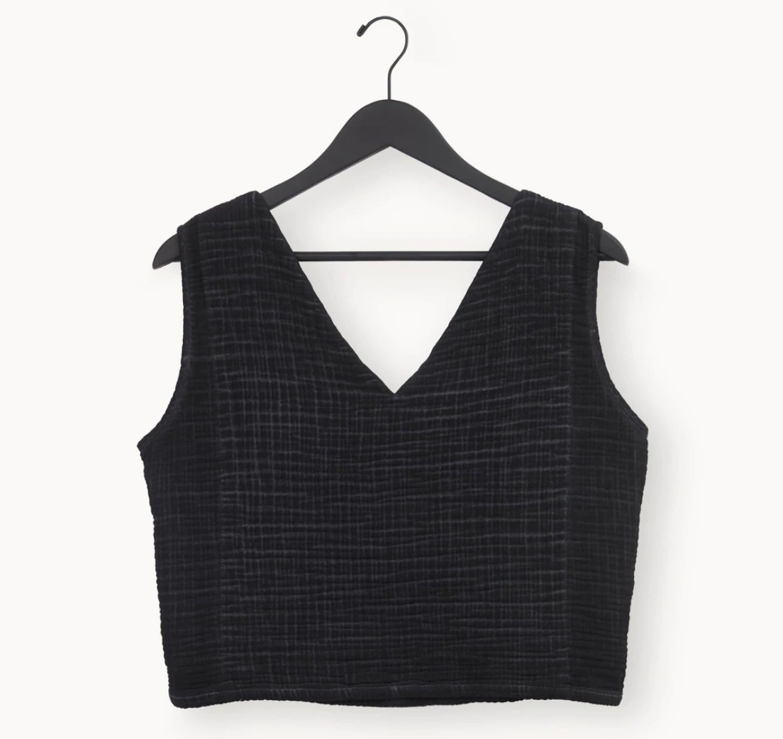 Crinkle Crop Tank