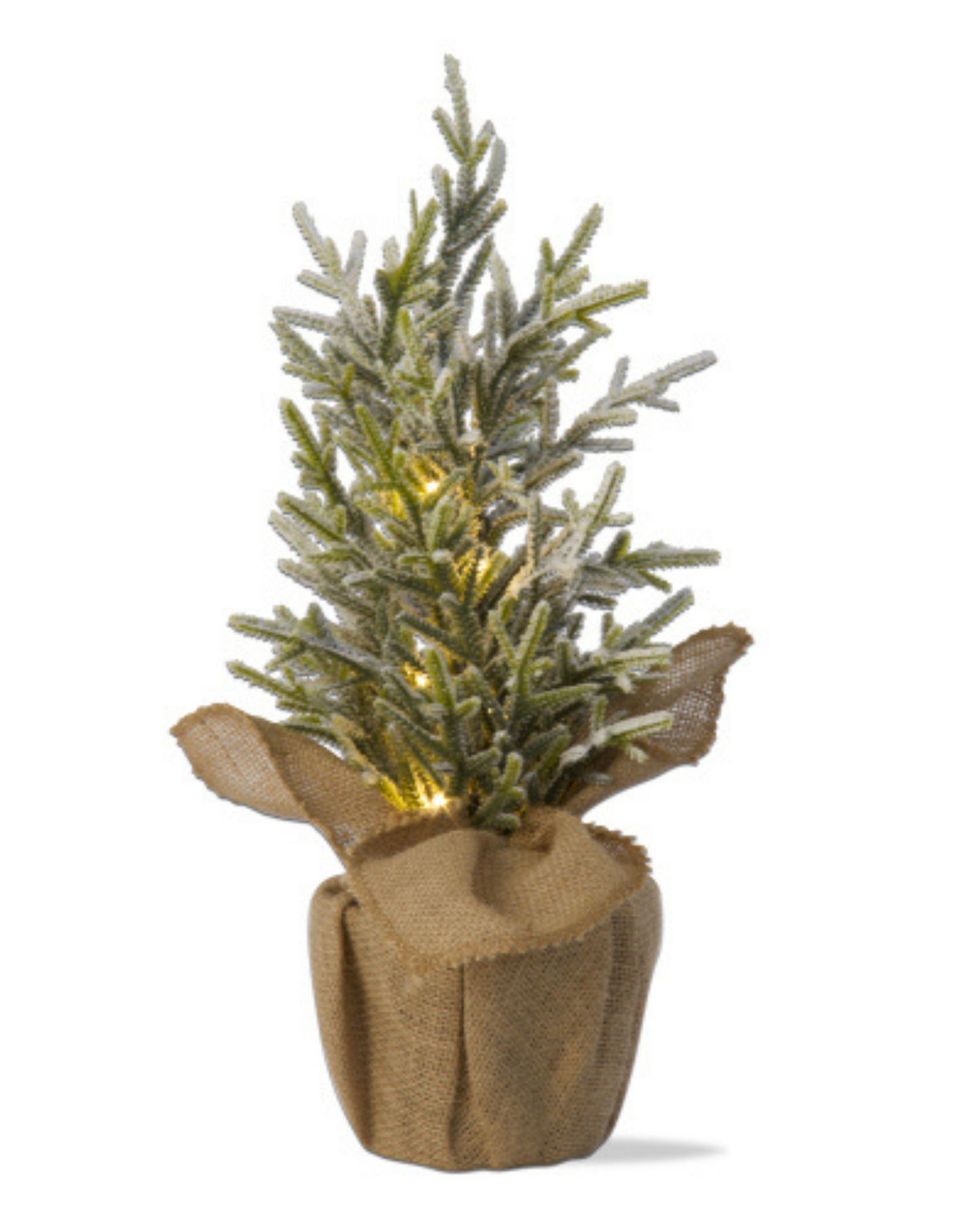 LED Pine Tree with Burlap Pot